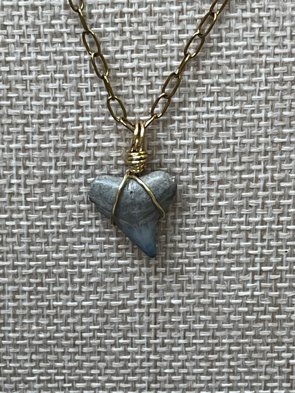Something Blue | Fossil Shark Tooth Necklace | Handmade Gift Jewelry