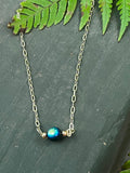 Deep Current | Ombre Glass Bead Layering Necklace | Handmade Gift Jewelry