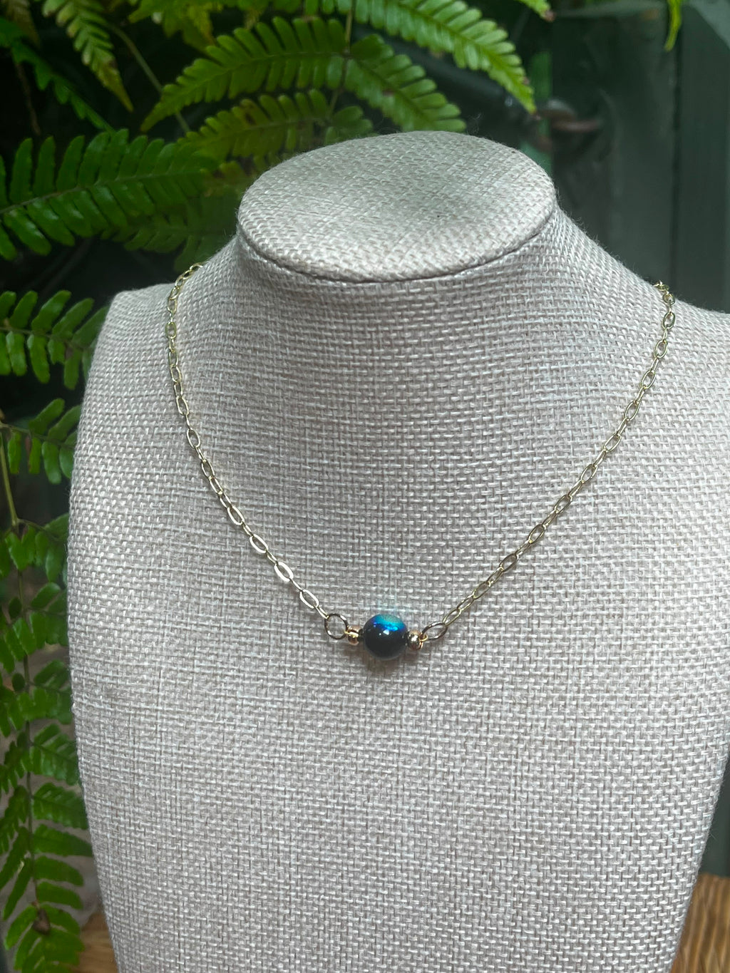 Deep Current | Ombre Glass Bead Layering Necklace | Handmade Gift Jewelry