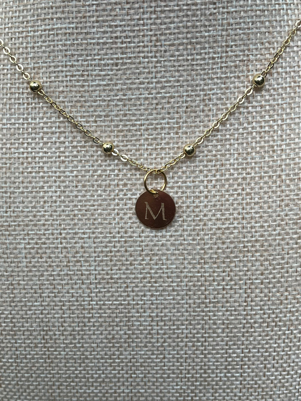 Her Mark — Custom Initial Disc Necklace