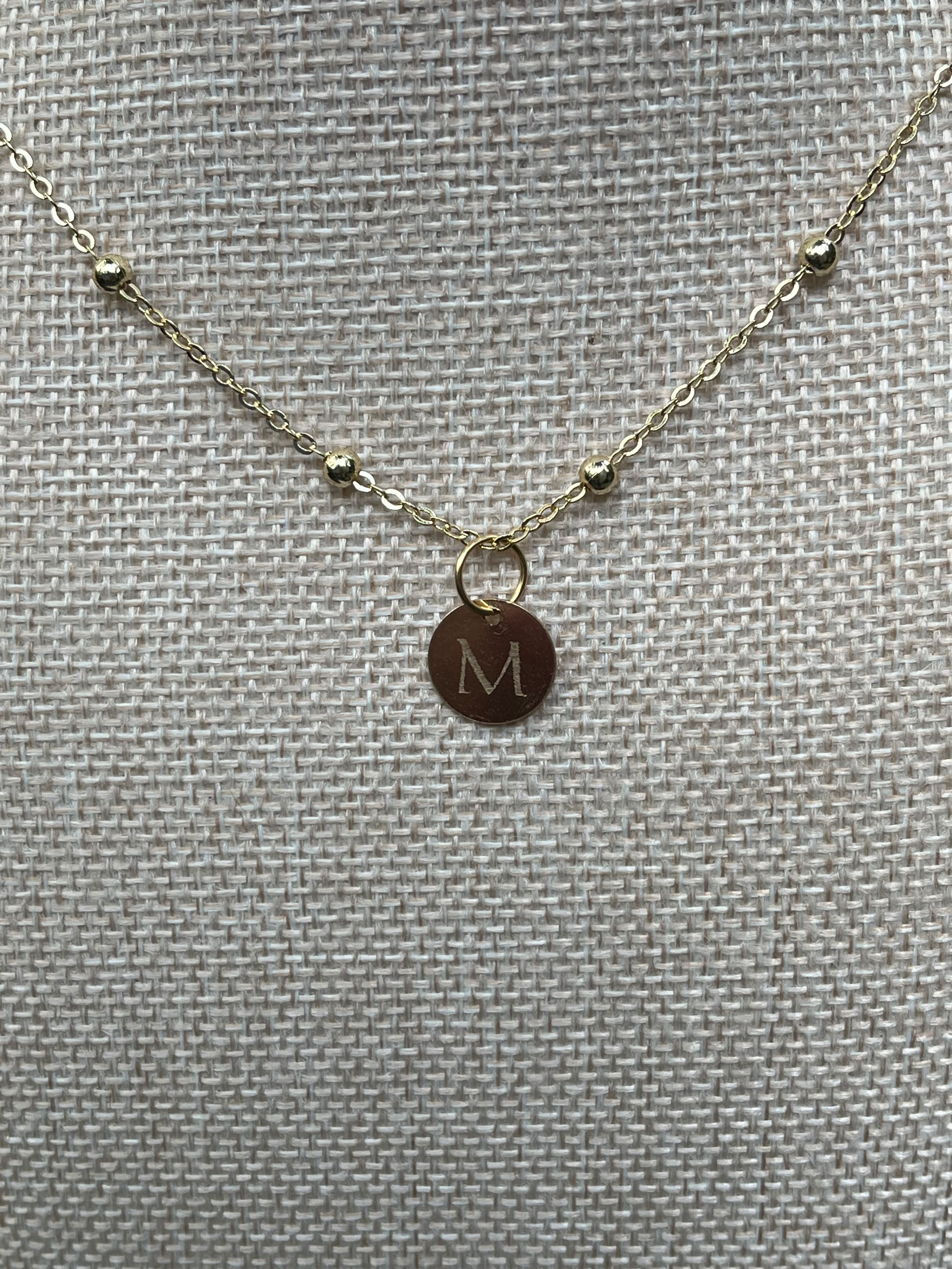 Her Mark — Custom Initial Disc Necklace