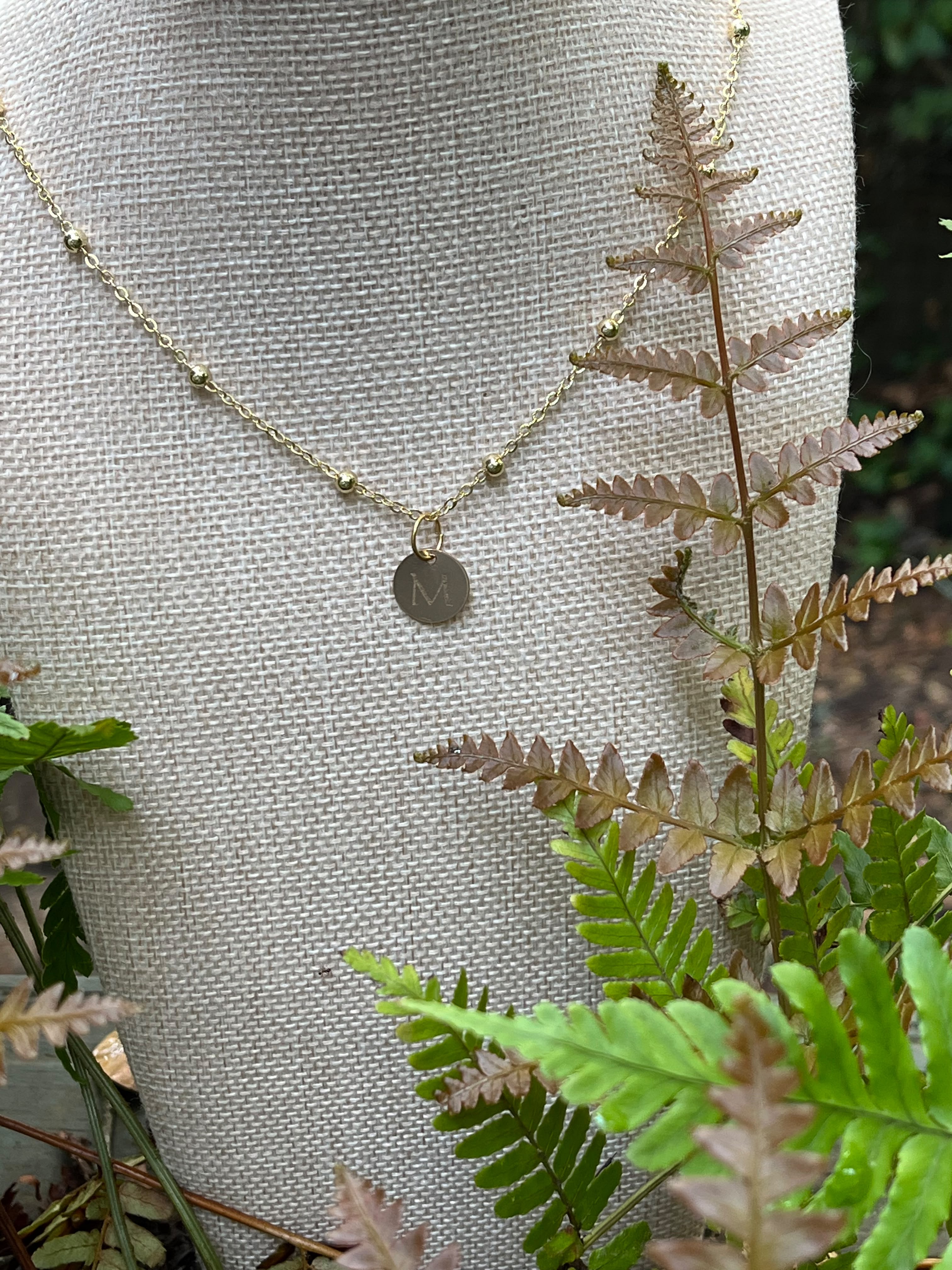 Her Mark — Custom Initial Disc Necklace