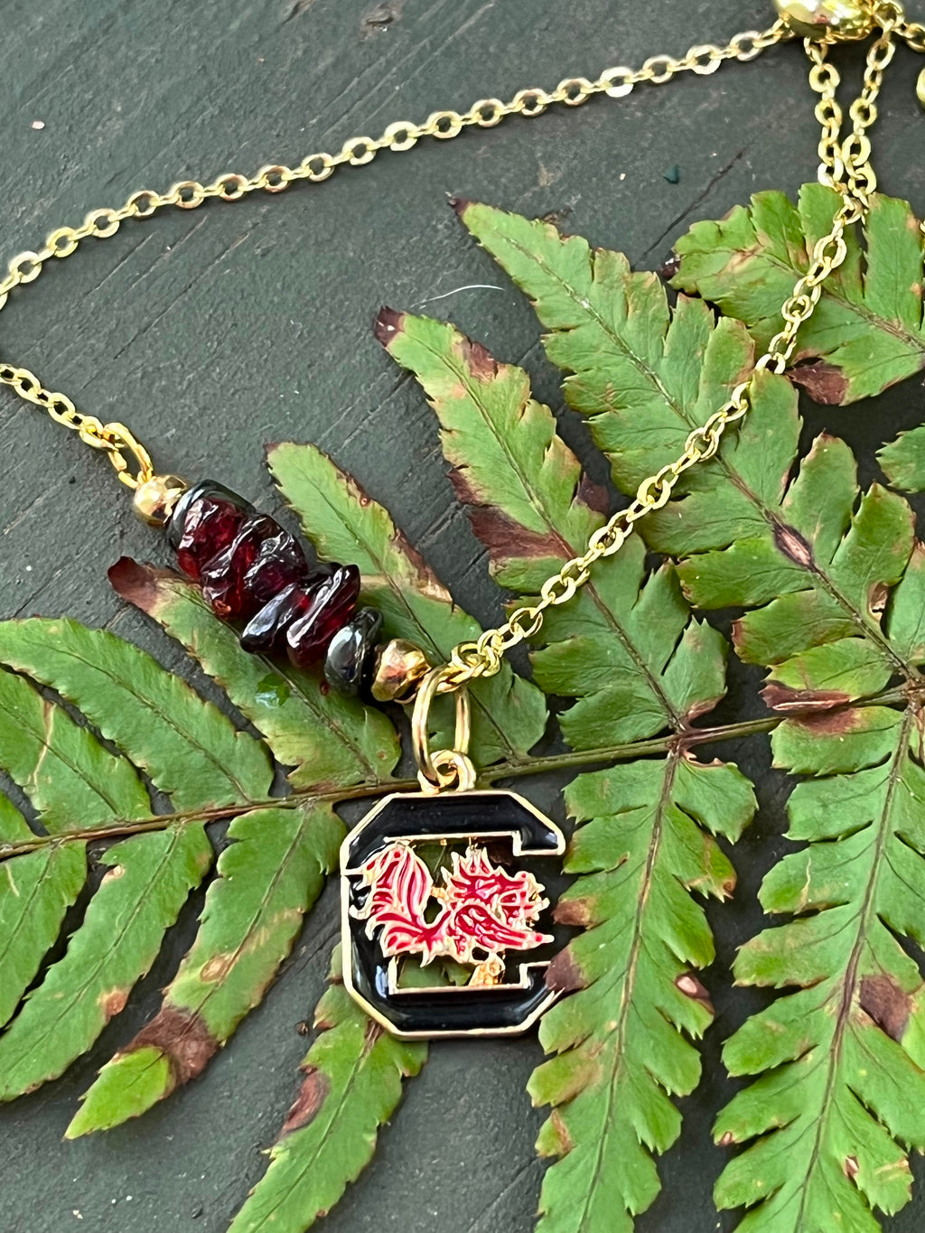 “Garnet & Steel” Gamecocks Bracelet