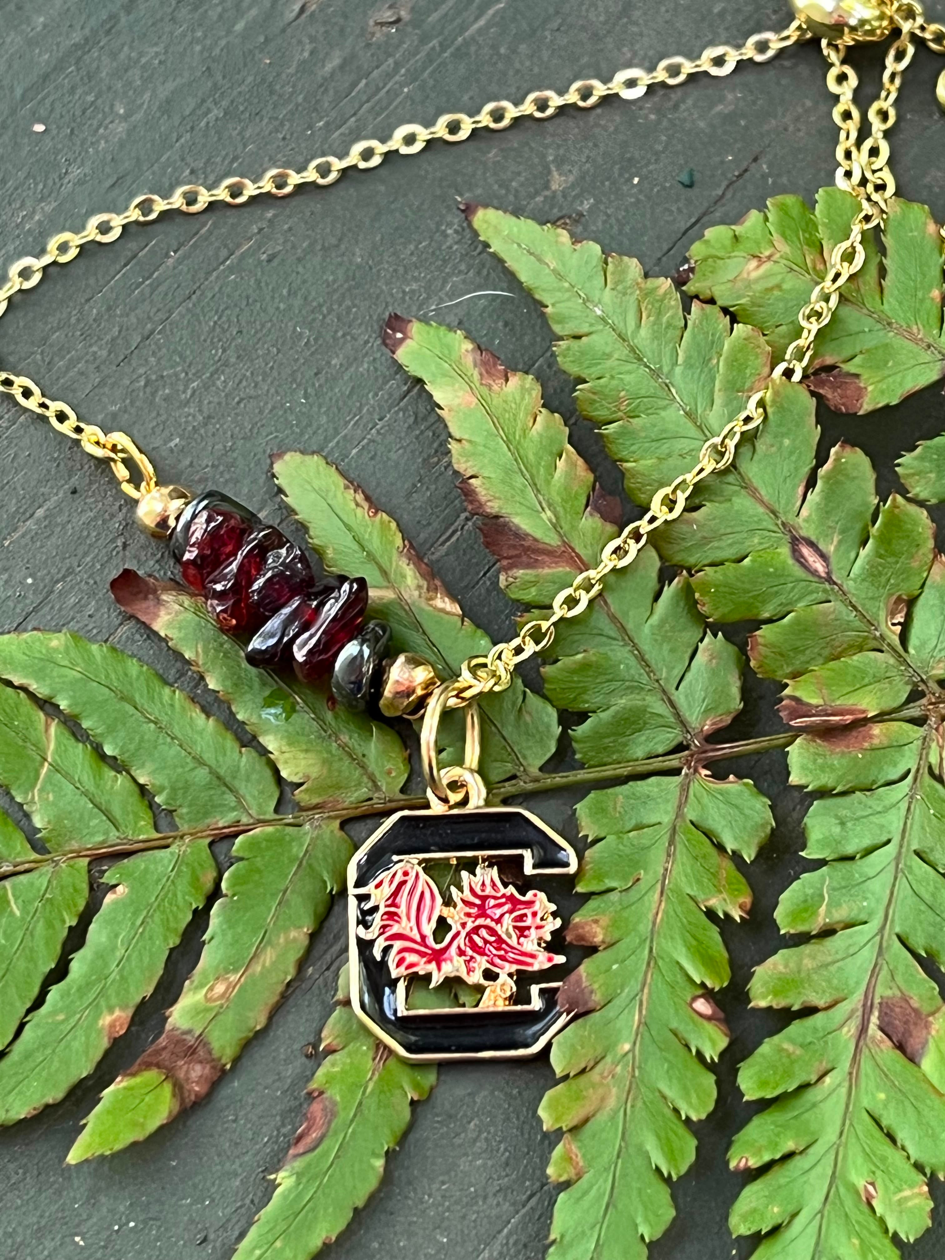 “Garnet & Steel” Gamecocks Bracelet